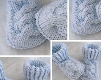 Shoe model, knitted ankle boots for baby.Pattern, master class pattern in step-by-step photos with French tutorials in PDF format