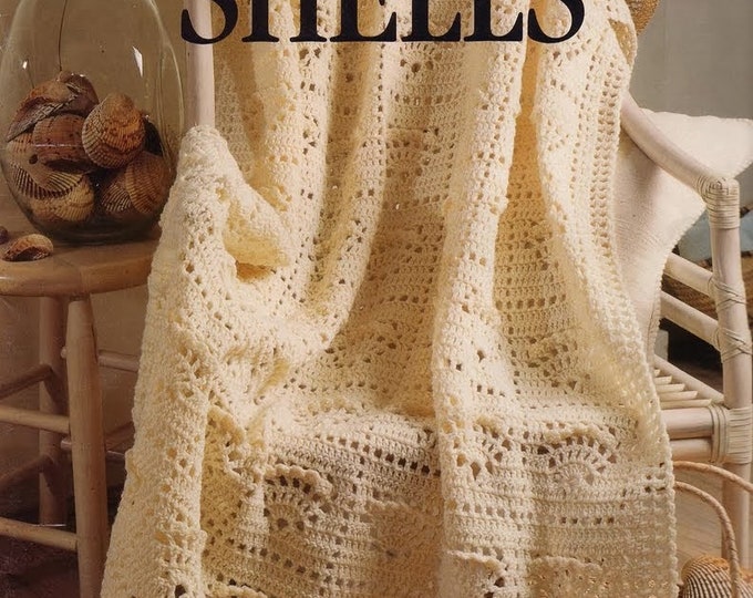 PDF Vintage magazine SHELLS PDF format. Chic crochet blanket models, patterns with English tutorials