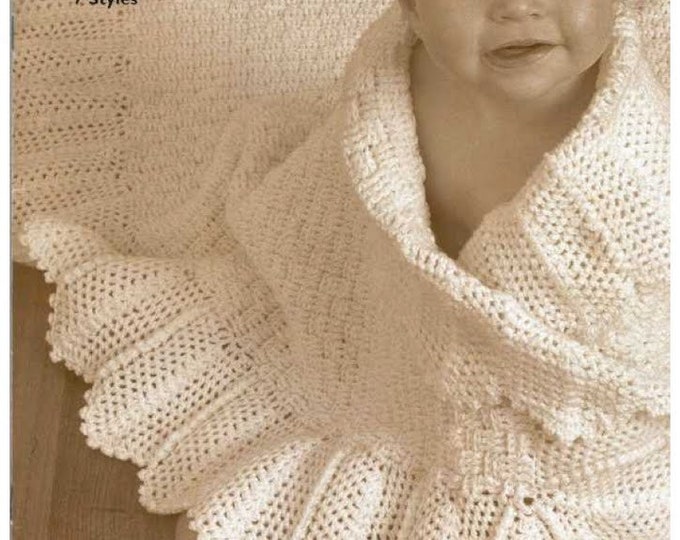 PDF Vintage Patons magazine in PDF format.Baby knit blanket patterns.Pattern with tutorials in English PDF format