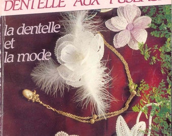 Vintage 1989.Magazine 1000 Mailles en  format PDF.Modèles dentelles au fuseaux, Patrons avec tutoriels français format PDF