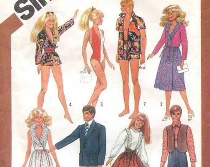 Vintage PDF. Simplicity Magazine in PDF. Chic clothing sewing patterns for Barbie doll. Patterns with English tutorials PDF format