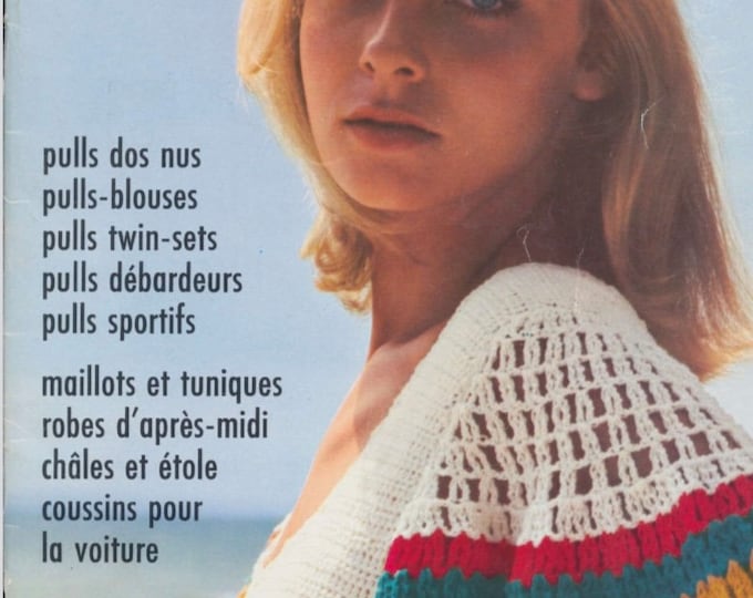 Vintage PDF from the 70s. Large magazine Your knitting in PDF format. Crochet clothing patterns, knitting for families. French tutorials in PDF format.
