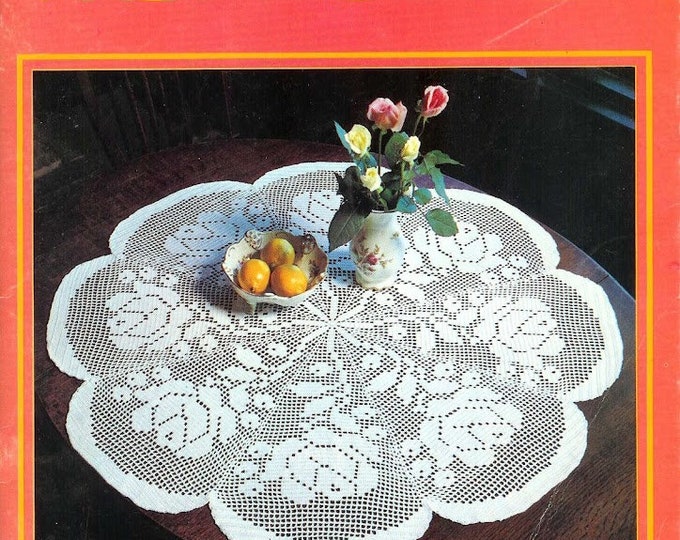 PDF Vintage Magazine 1000 stitches in PDF format. Cotton crochet tablecloth and doily patterns Pattern with French tutorials PDF format