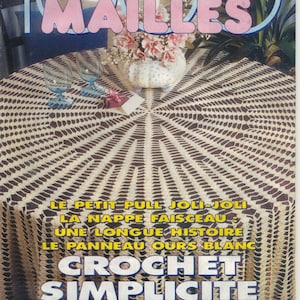 Vintage 1993. 1000 stitches in PDF format. Crochet patterns. Patterns with French tutorials in PDF format. image 1