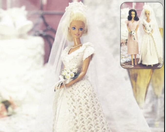 PDF.Vintage magazine PDF format.Clothing and accessories models for Barbie crochet, patterns with English tutorials