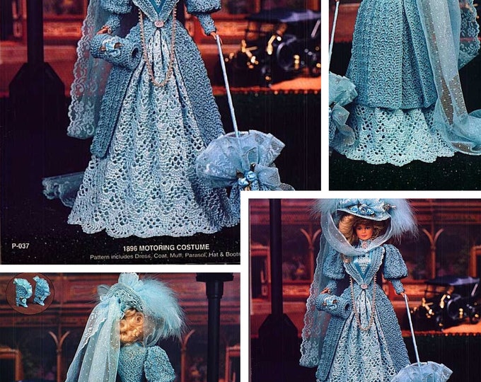 Vintage magazine format PDF.Modèles robe et accessoire pour Barbie au crochet ,patterns avec  tutoriels anglais