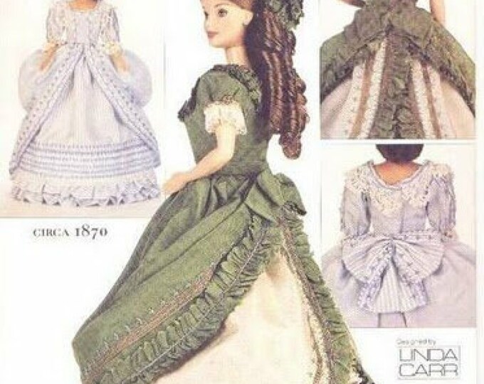 PDF Vintage magazine Vogue format PDF.Modèles chic robe à  couture pour poupée Barbie .Pattern avec tutoriels en français,anglais