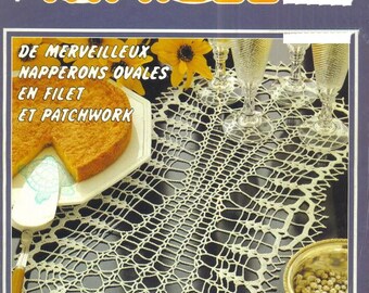 Vintage PDF. Magazine 1000 stitches in PDF format. Crochet patterns, cotton. Patterns with French tutorials in PDF format