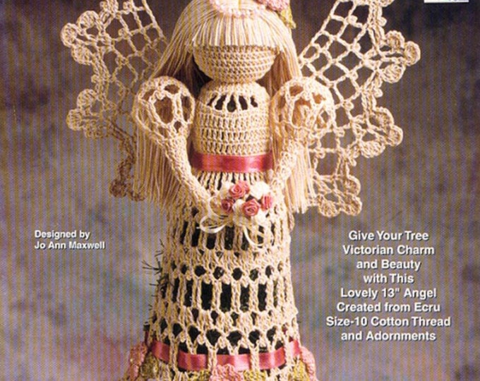 Petite livre Vintage ans 90. Modèle poupée ange au crochet.Patterns avec tutoriels anglais format Pdf
