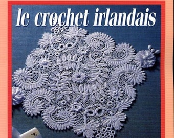 PDF Vintage.Magazine 1000 stitches PDF format.Irish lace crochet patterns.Patterns with French tutorials PDF format