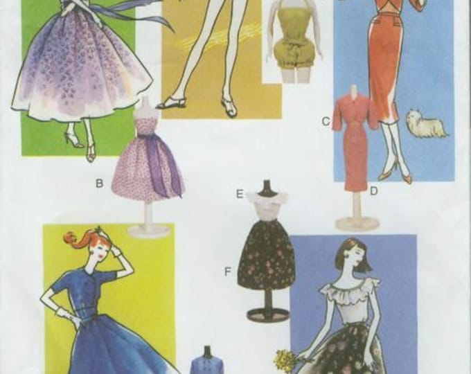 PDF Vintage Vogue magazine PDF format. Sewing dress patterns for Barbie doll. Pattern with tutorials in English, French PDF format