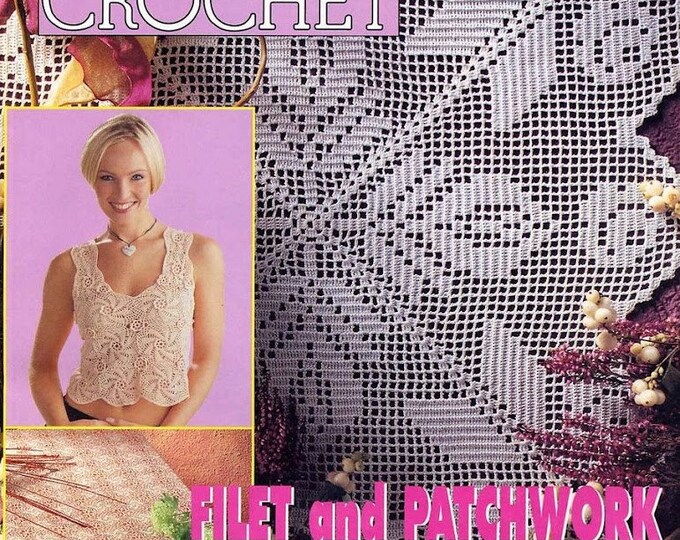 Vintage PDF. Magique Crochet Magazine in Pdf format. Chic crochet patterns. Patterns with English tutorials in Pdf format