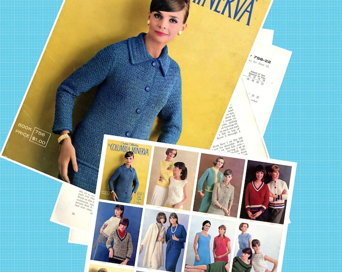 Vintage PDF.Magazine Columbia Minerva (crochet) in PDF format.Crochet women's clothing patterns, tutorials in English