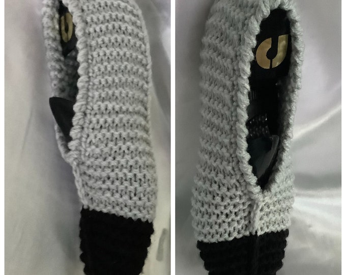 Chic indoor ballerina slippers, handmade in knit, soft acrylic wool for women, one size (37-39)