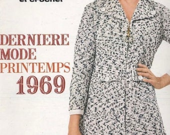 PDF Vintage Grande magazine Your knitting in Pdf format.Crochet clothing models, knitting for family.French tutorials Pdf format