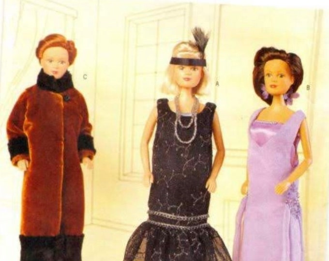 PDF Vintage.Magazine for chic sewing clothes for Barbie doll.Patterns with French and English tutorials PDF format