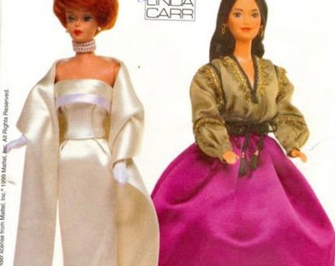 PDF Vintage Vogue magazine PDF format. Sewing dress patterns for Barbie doll. Pattern with tutorials in English, French PDF format