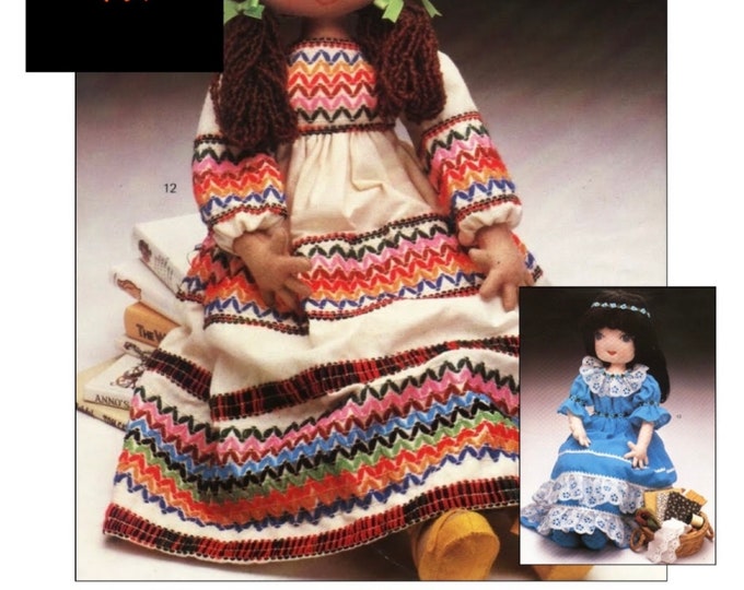 PDF Vintage.Petite livre en format PDF.Modèles poupée chiffons ,patrons avec tutoriels français format PDF