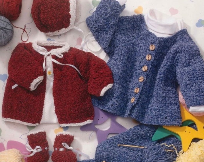 PDF Vintage. Magazine en format PDF.Modèles vêtements et accessoires au crochet et tricot pour bébé