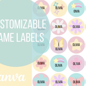 School Supply Labels / Name Labels for school supplies / School labels / Back to school labels / Name Labels / Personalized Labels / Labels