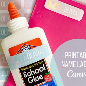 School Supply Labels / Name Labels for school supplies / School labels / Back to school labels / Name Labels / Personalized Labels / Labels