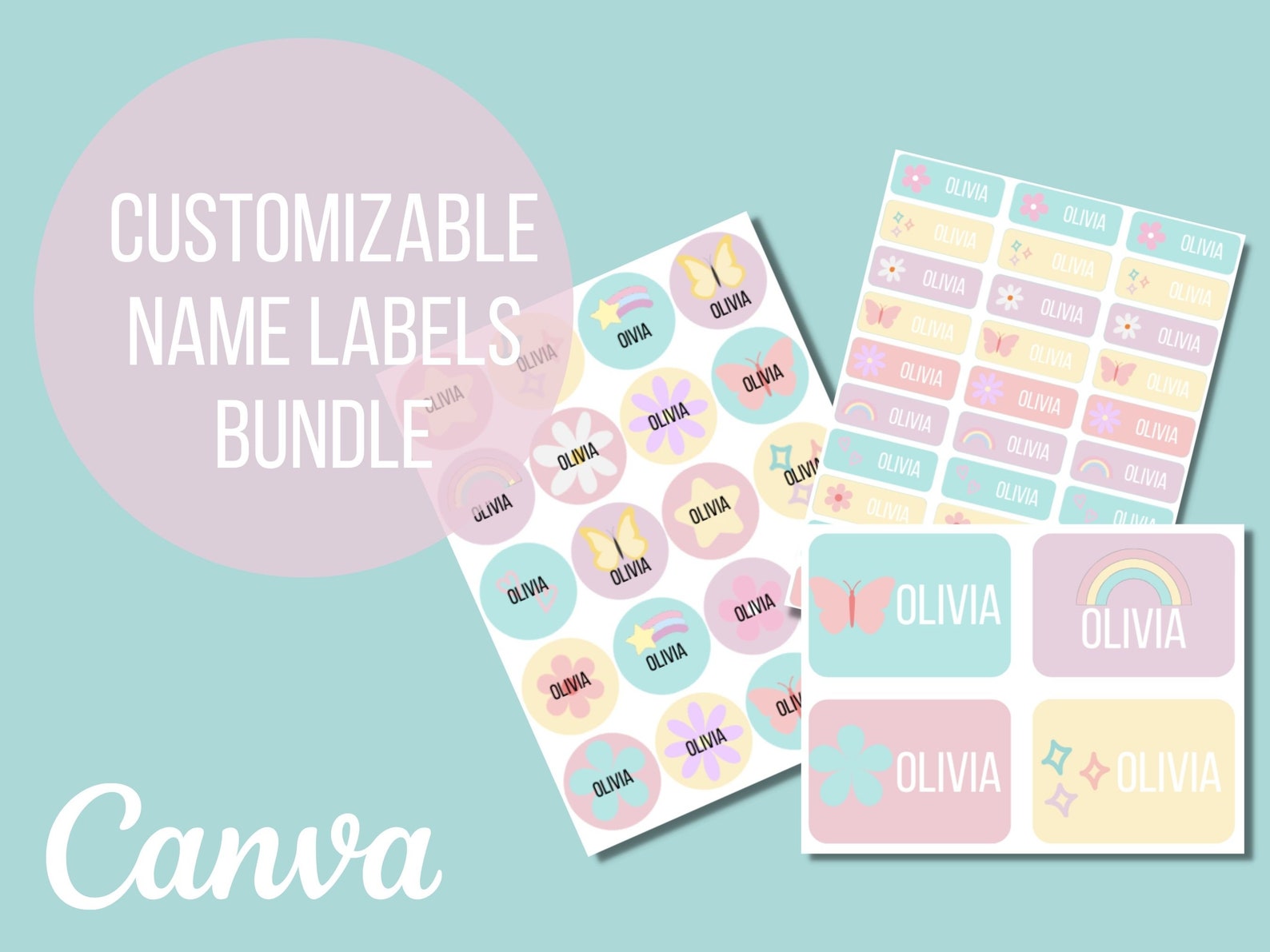 School Supply Labels / Name Labels for School Supplies / School Labels ...
