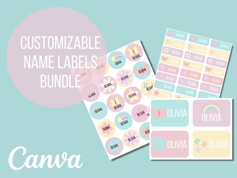 School Supply Labels / Name Labels for School Supplies / School Labels ...