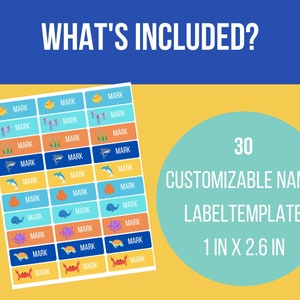 School Supply Labels / Name Labels for School Supplies / School Labels ...