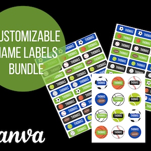 School Supply Labels / Name Labels for school supplies / School labels / Back to school labels / Name Labels / Printable Name Tags