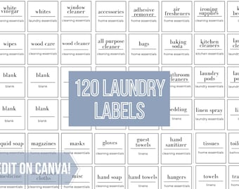 Laundry Room Labels/ Editable Laundry Container Labels/ Laundry Room Organization/ Home Organization/ Laundry Stickers / Laundry Labels