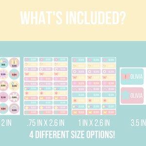 School Supply Name Labels Printable