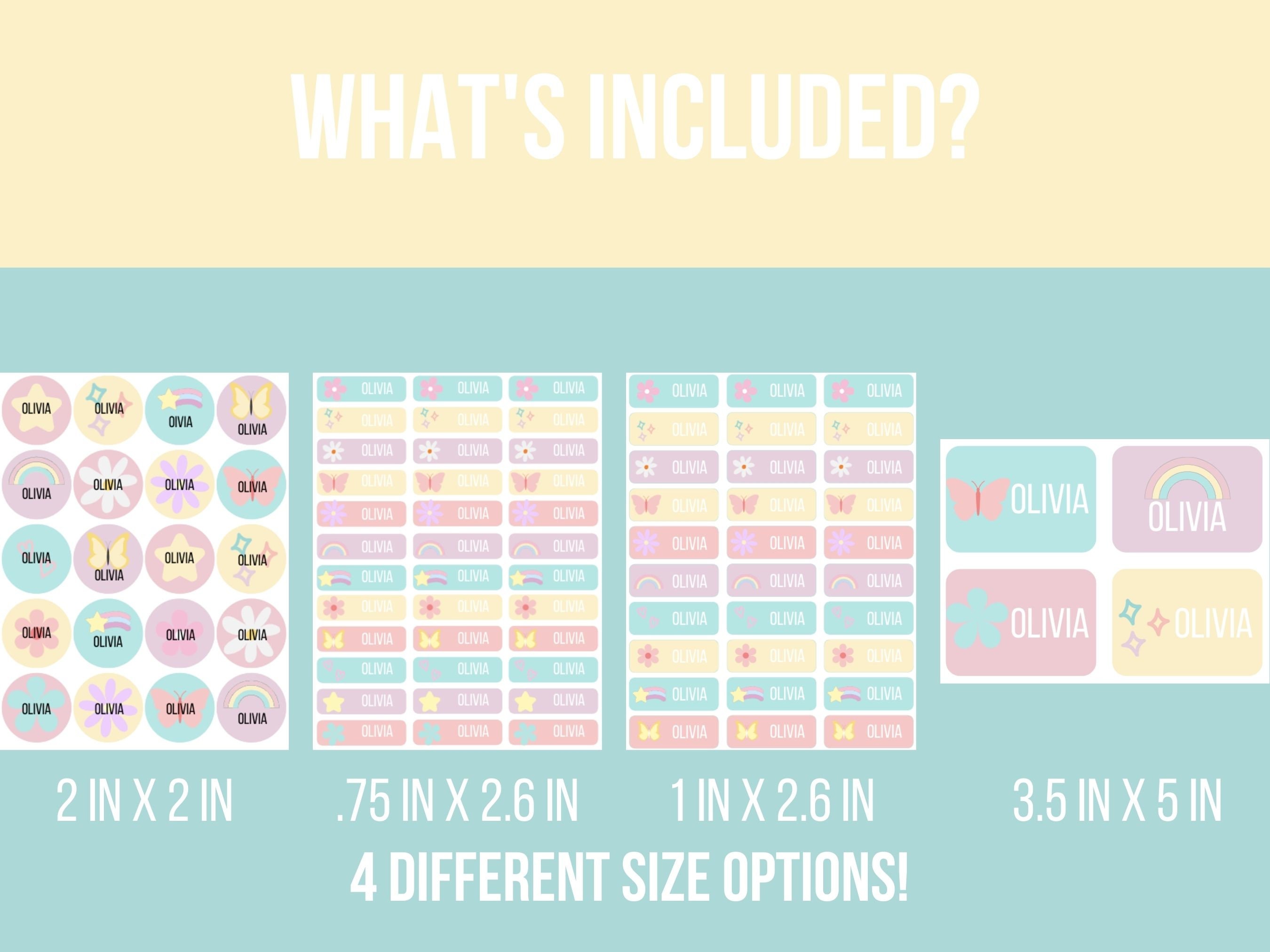 School Supply Labels / Name Labels for School Supplies / School Labels ...