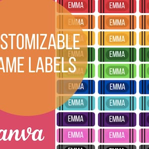 Schulbedarf Etiketten / Namensetiketten für Schulbedarf / Schuletiketten / Schulanfangsetiketten / Namensetiketten / Personalisierte Etiketten / Etiketten