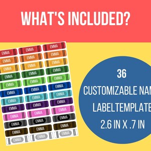 School Supply Labels / Name Labels for School Supplies / School Labels ...