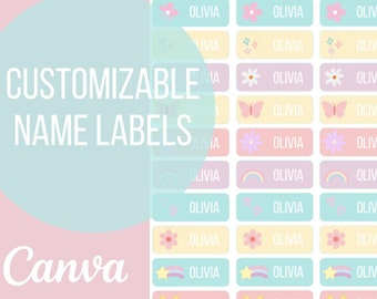 School Supply Labels / Name tags for school supplies / School labels / Back to school labels / Name Labels / Personalized Labels / Name tags