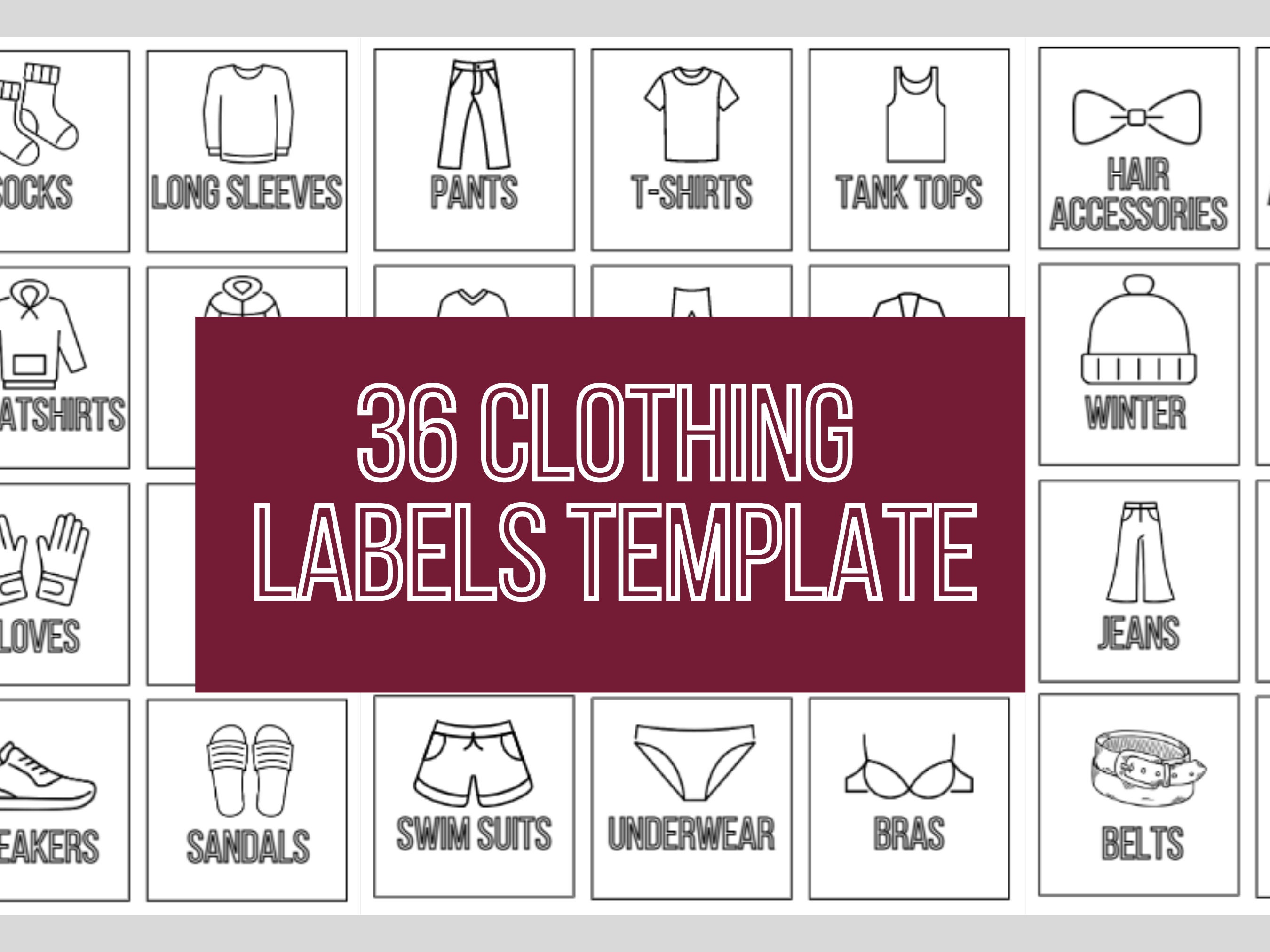 65 Clothing Labels, Iron on Fabric Stickers, Boy Daycare Labels, Iron on  Labels for School & Camp 