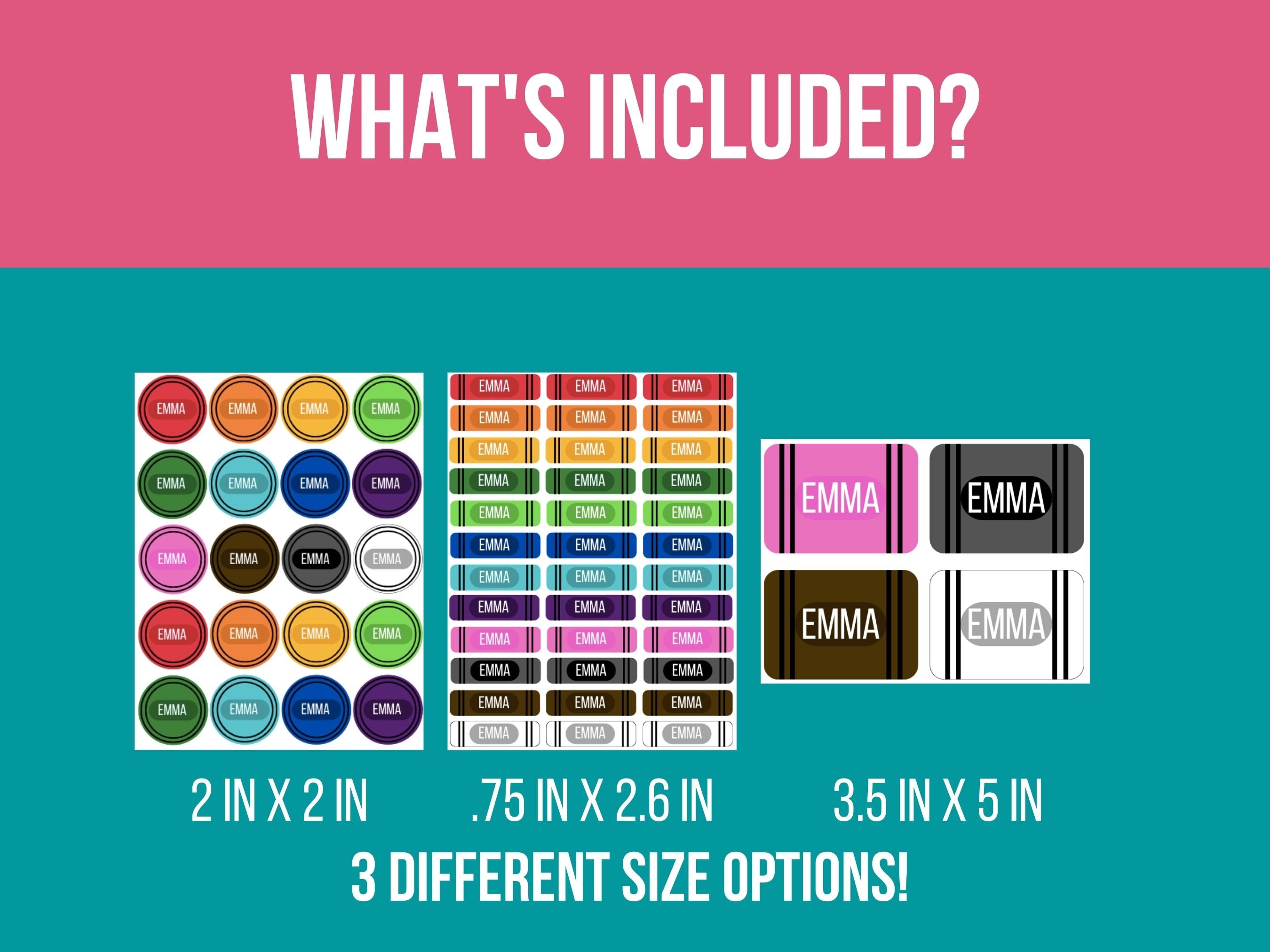 School Supply Labels / Name Labels for School Supplies / School Labels ...