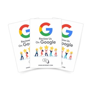 Contactless Google Review Card - 3 Pack