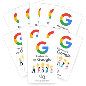 非接触型 Google レビューカード - 10 枚パック