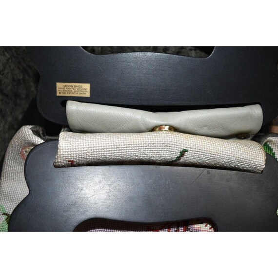 Needlepoint Moon Handbag - image 9