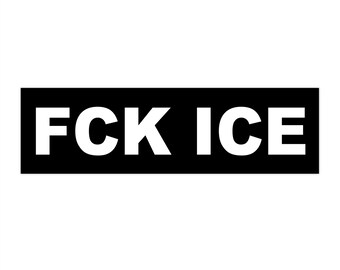 FCK ICE Autoaufkleber | Auffälliger Einspruch Vinyl Aufkleber