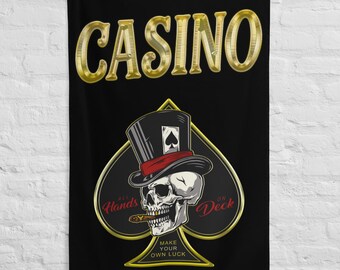 Man Cave Casino Wall Art – Vintage Gambling Decor for Poker Room, Bar, or Man Cave