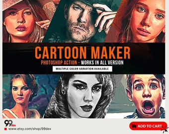 Cartoon Effect Psd - Etsy Cartoon Effect Psd - Etsy