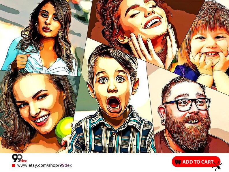 15 in 1 Oil Painting Effect Premium Action Bundle for