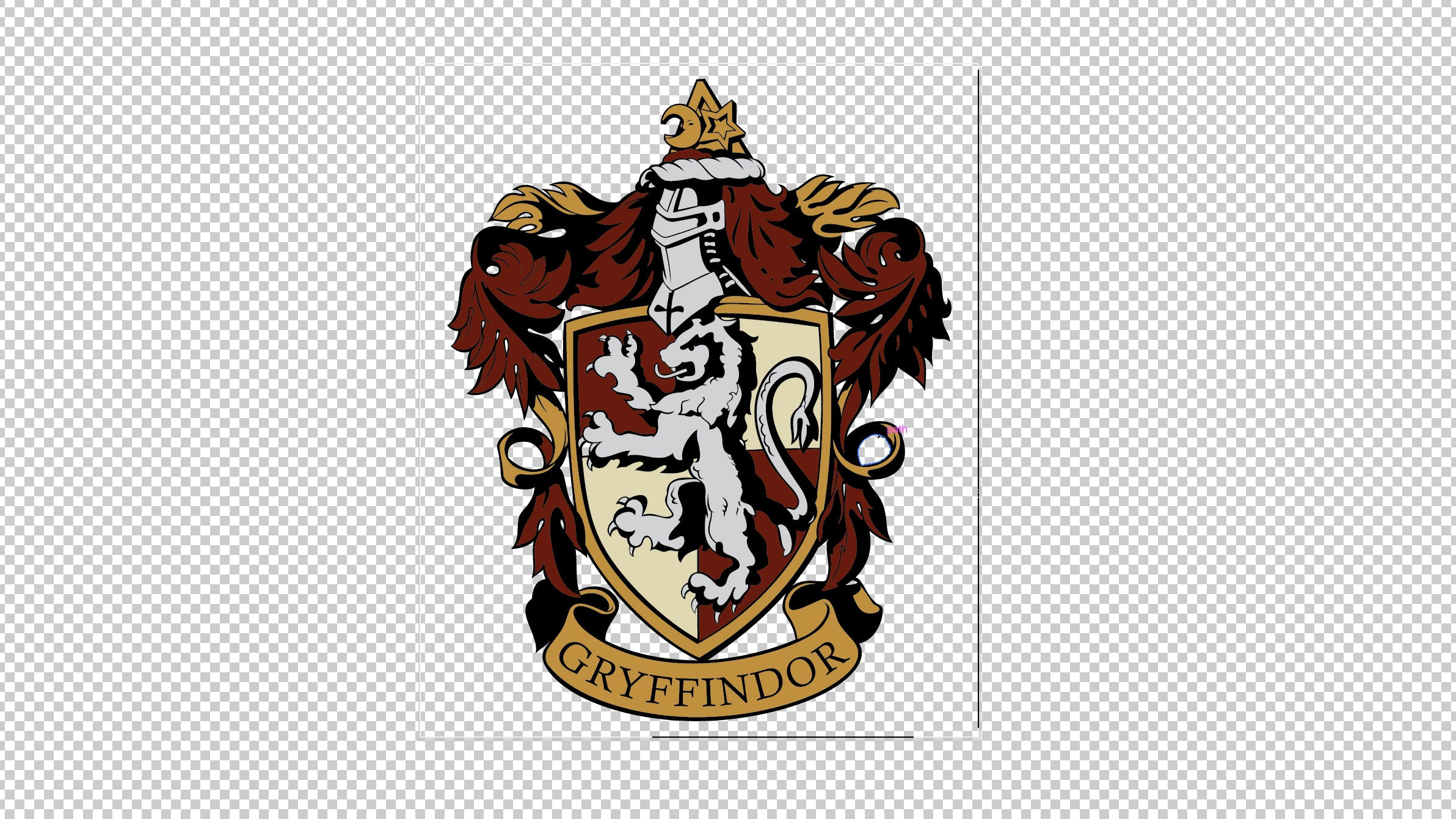 Transparent Gryffindor Crest - Etsy