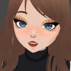 VRoid Studio 3D Vtuber Model Fall Inspired Makeup for Female