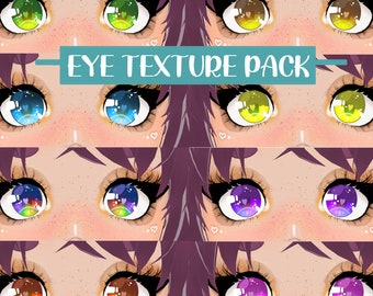 Eye Texture Pack for VRoid Studio 3D VTuber Model Iris