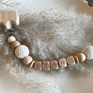 Handmade baby itemsPacifier chain Personalized | Pacifier chain with name | handmade
