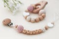 Handmade baby itemsPacifier chain Personalized | Pacifier chain with name | handmade