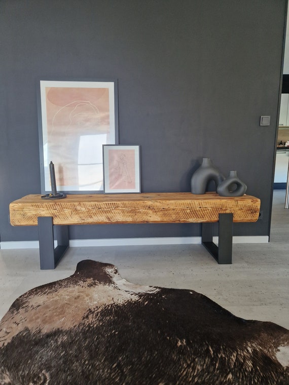 Panca su misura, credenza bassa, tavolo consolle, credenza, mobili